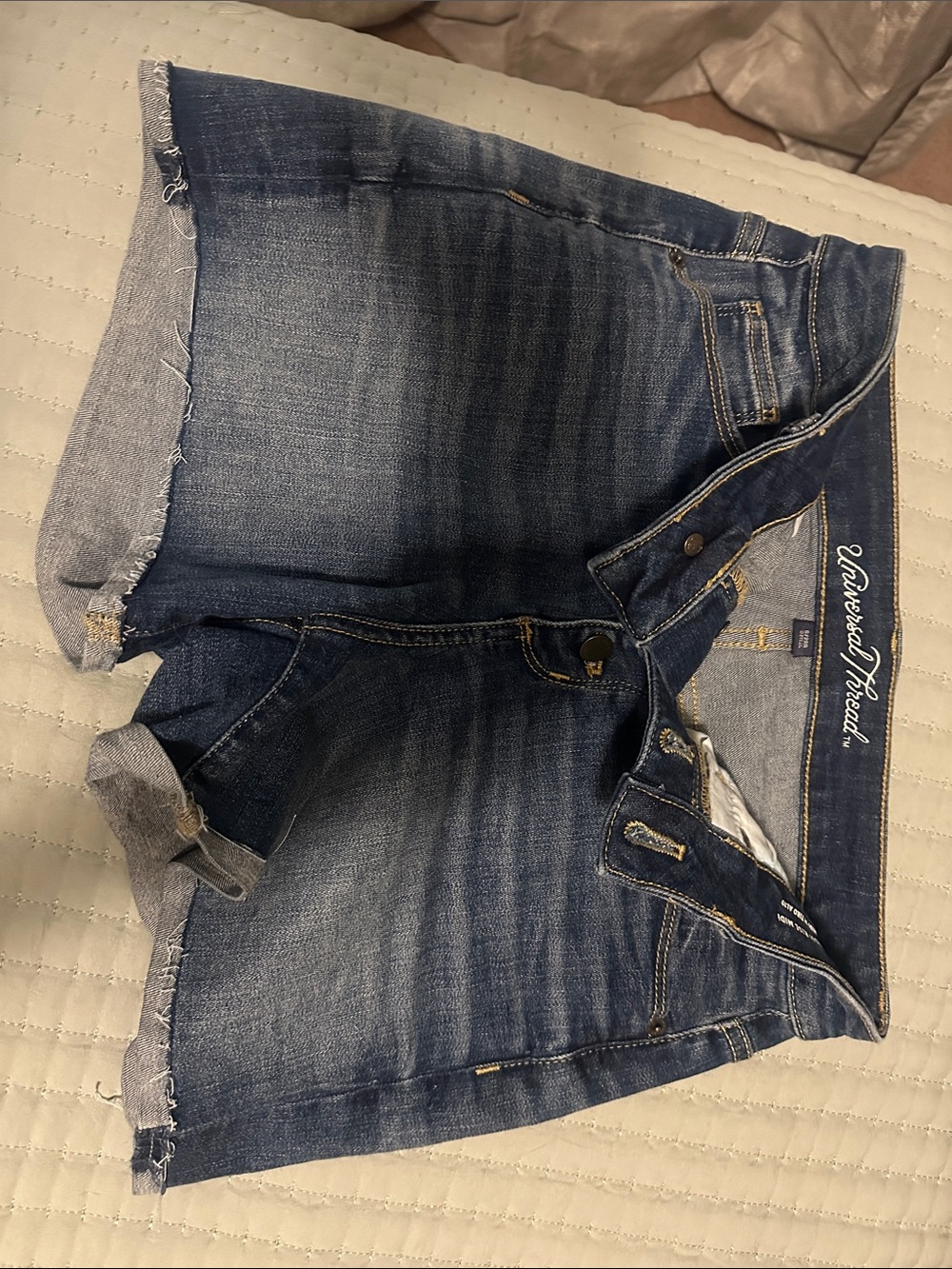 Universal Thread Women's Dark Blue Denim Jean Shorts
